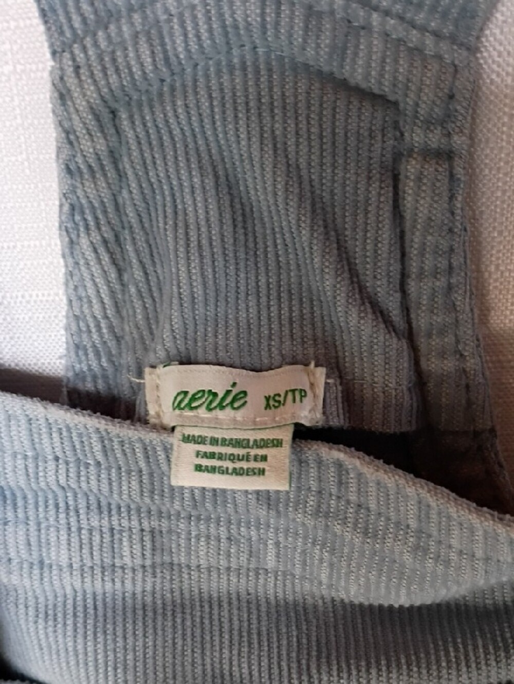 aerie Women's Corduroy Light Blue Overalls Size XS - Picture 6 of 12